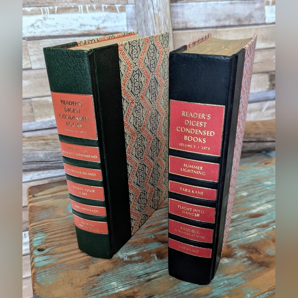 Readers Digest Condensed Book Bundle 1974 & 1978